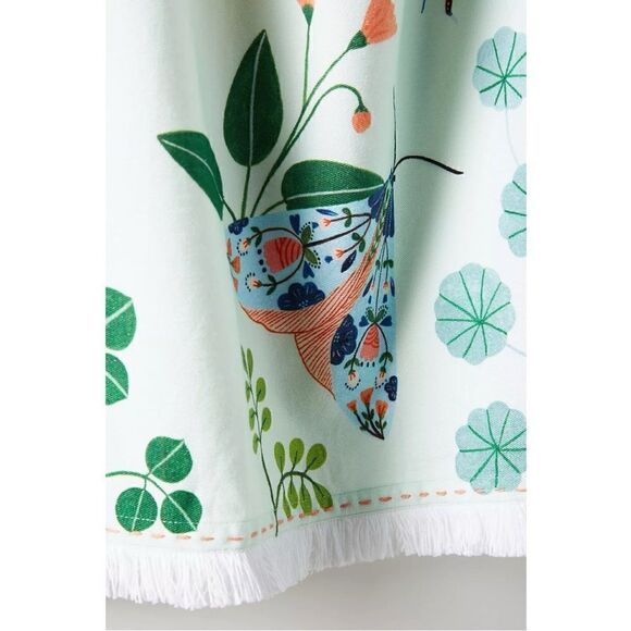 NEW Anthropologie Flora Waycott Botanical Garden Dish Towel Set 3 Hostess Gift - Picture 2 of 2